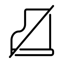 Outline icon showing a crossed shoe, representing footwear restriction in certain areas.