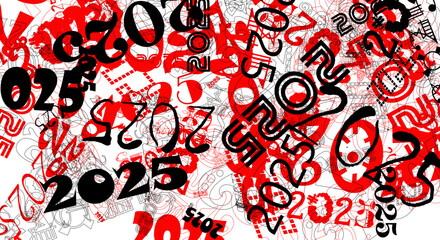 nowy rok, sylwester, data, liczby, cyfry, tekst,, zmiana, 2025, 2026 © Marek