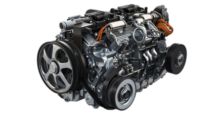 High performance v-type engine for automotive design and innovation