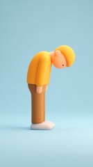 Cartoon character in a moment of contemplation.