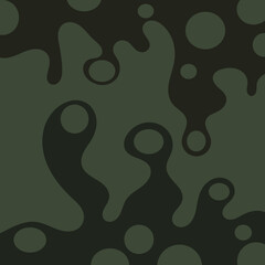 Abstract green background with a seamless pattern of black question mark silhouettes for business concept illustration.