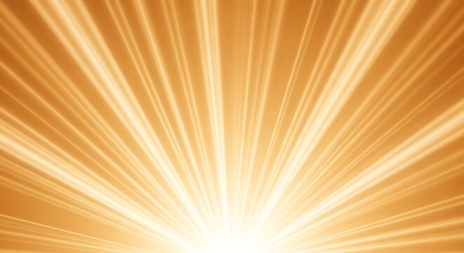 Bright Golden Sunburst Rays Background.