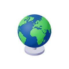 Fototapeta premium 3D Globe Icon