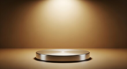 Eco-Friendly Product Podium on Kraft Paper