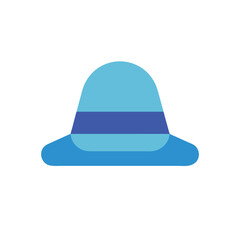 blue hat isolated on white