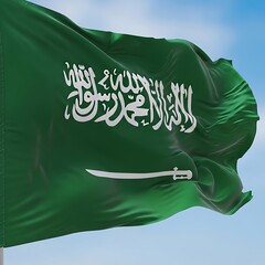 Saudi Arabias National Flag - A Symbol of Faith and Unity.