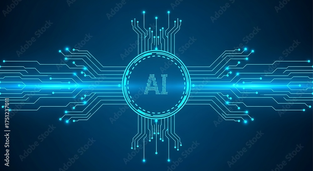 Wall mural abstract technology network connection concept. abstract tech design.