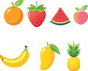 Fresh Fruits Vector
