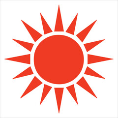 Simple Round Sun Design for Minimalist Branding and Decoration