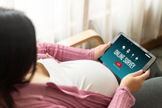 Online survey form for modish digital information collection on the internet network - Powered by Adobe