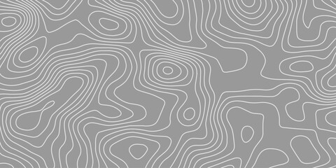 Topographic wave and curve line contour map background. Abstract wavy topographic map and curved lines background. Abstract geographic wave grid line map.	