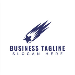 Shooting star logo streak dark