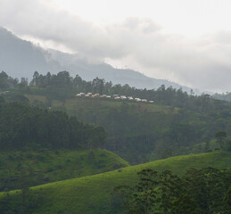 View of the mountains from The Watefall Villas in Sri Lanka.
