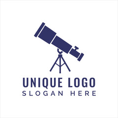 Telescope tripod logo astronomy science