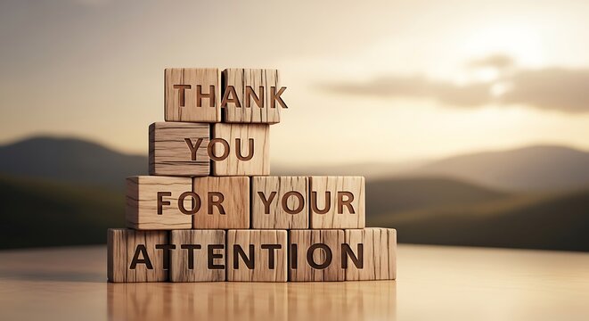 Gratitude Message on Wooden Blocks with Mountain Backdrop.