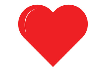 heart icon, flat style heart icon on white background.