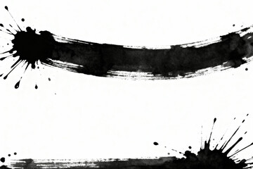 Explore the Beauty of Black Ink Splashes And Brush Strokes, Perfect for Adding An Artistic Touch to Your Designs, Projects, And Decorations. These Versatile Elements Can Enhance Your Creative Work ...