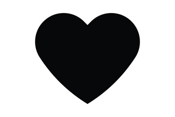 heart icon, flat style heart icon on white background.