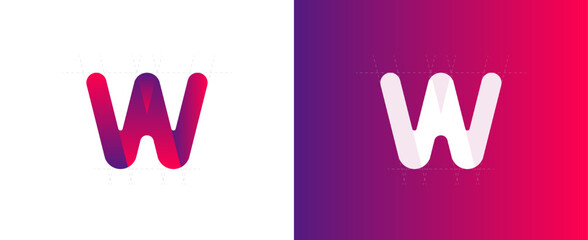 Creative idea logo template. logo idea vector design. letter w, letter h logotype design for your company