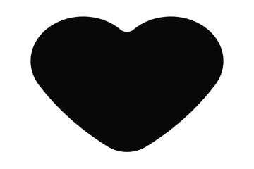 heart icon, flat style heart icon on white background.