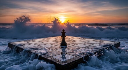 Chessboard at Sea - A Battle Against the Elements.