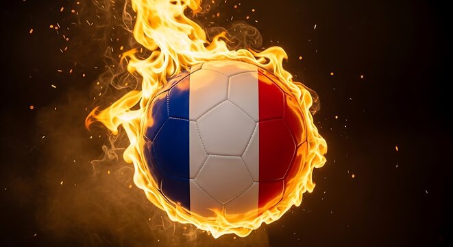 Frances Fiery Passion - A Burning Symbol of National Pride.