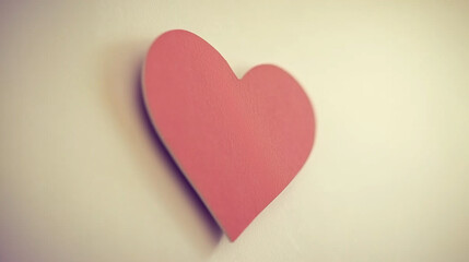 Fototapeta premium pink paper heart