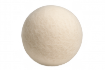 Wool dryer ball, an eco-friendly and reusable alternative for softening clothes, reducing wrinkles and static in laundry