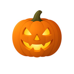 Fototapeta premium Jack o lantern isolated on transparent background