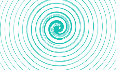  Aqua Dream Spinner: A Refreshing Concentric Teal Spiral Vortex on a Clean Light Gray Background