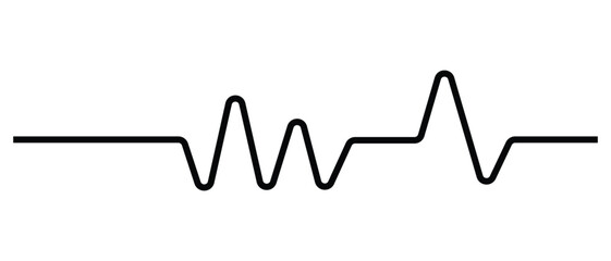 Heartbeat icon, lifeline icon, heartline icon, lifeline heart icon, life line heartbeart icon.