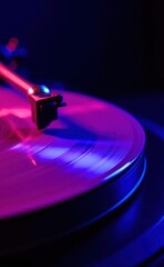 turntable with vinyl record