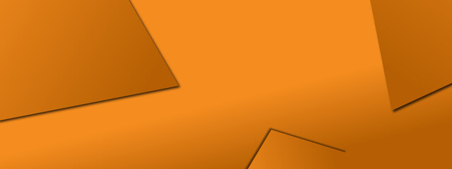 Abstract orange background with geometric shapes and soft lighting effect
