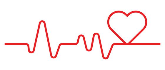 Heartbeat icon, lifeline icon, heartline icon, lifeline heart icon, life line heartbeart icon.