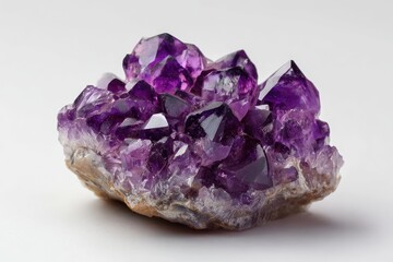 Fototapeta premium Cluster of amethyst crystals (5)