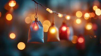 colorful christmas ornaments and decorations