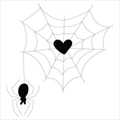 Black Dripping Heart or Blood Drop Silhouette Vector