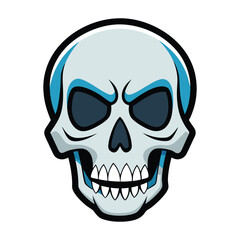 Detailed Skull Drawing Vector Artwork