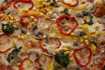 Gastronomic background as a universal visual element used as a textured food backdrop for text, logos, and recipe presentations in culinary design and advertising.
