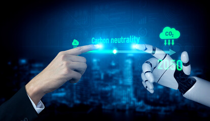 AI helps achieve carbon neutrality by tracking carbon, neutrality, and reduction plans across the 2024 to 2050 timeline Vouch