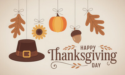 Thanksgiving, We will be closed card or background. vector illustration.
