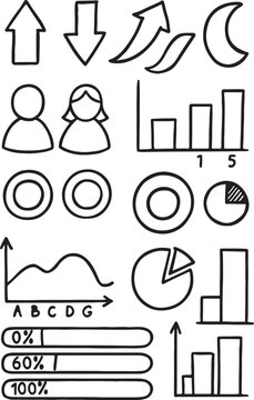 This set of black vector icons is a clean business illustration design for real estate symbols and web signs.