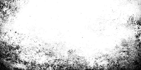 Black and White Grunge Dust Texture with Fading Specks Overlay.