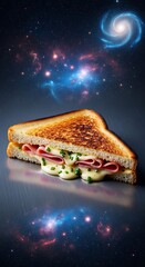Cosmic Grilled Cheese - A Sandwich Among the Stars.