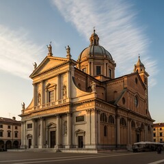 Obraz premium San Biagio Cathedral in Montepulciano, Italy - Architectural Marvel.