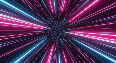 Dynamic neon light streaks create a stunning visual effect, perfect for futuristic tech, modern designs, and vibrant digital art