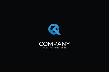 Fototapeta premium Abstract Geometric Interlocking O and R Letter Vector Logo in Bright Blue for Modern Corporate Branding, Technology Startup Identity, and Digital Business Icon.