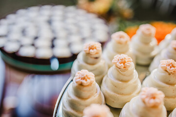 Close-up of assorted gourmet Brazilian sweets (
