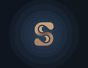 A sleek and sophisticated logo that utilizes fluid design elements to convey adaptability and innovation, making it perfect for upscale brands and services.