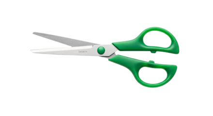 Crafting projects come alive with these vibrant green scissors, perfect for school, office, or home DIY projects, offering precision and comfort for all your cutting needs